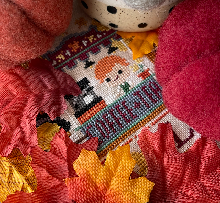 Maple Lane Cross Stitch Club The Frosted Pumpkin Stitchery