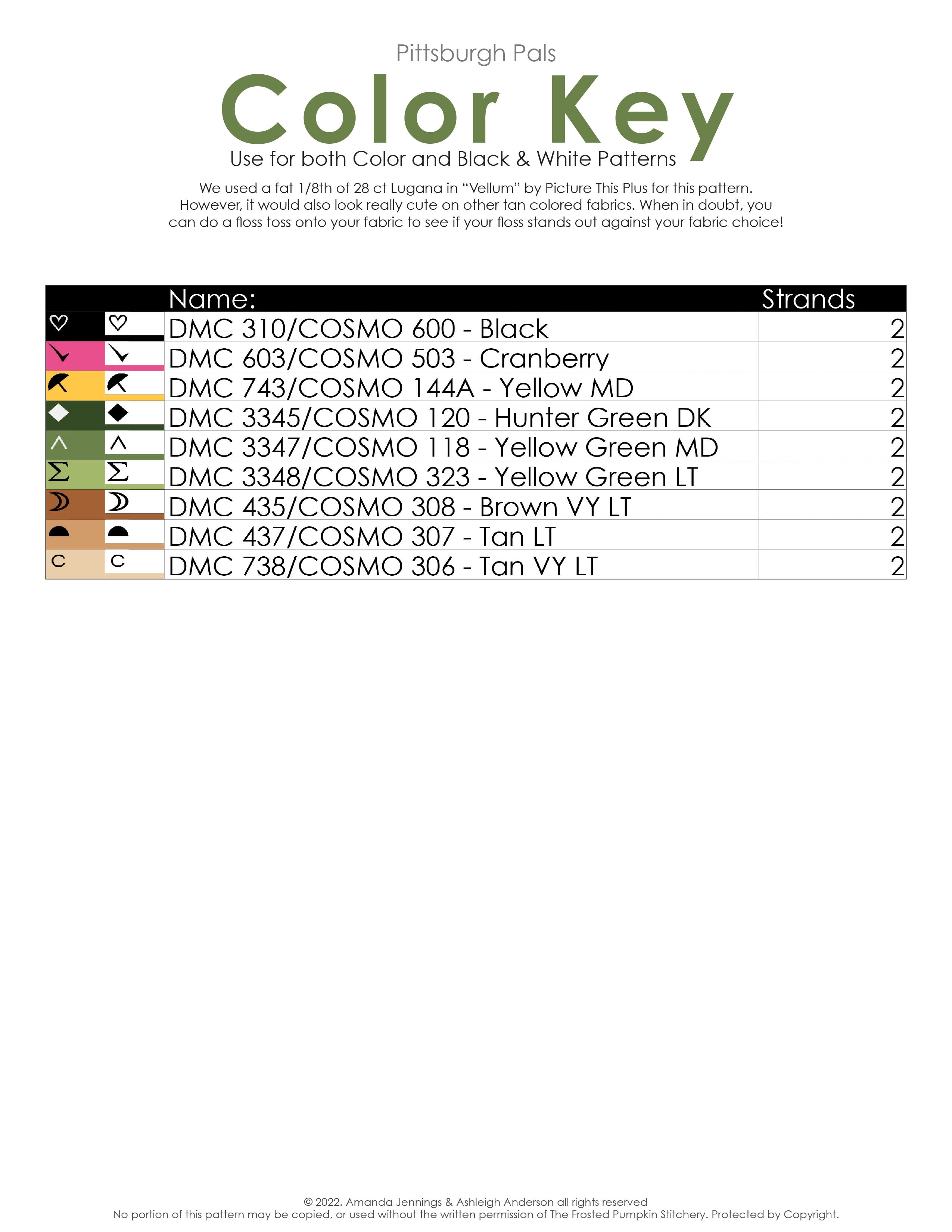 Pittsburgh Pals PDF Cross Stitch Pattern | The Frosted Pumpkin Stitchery