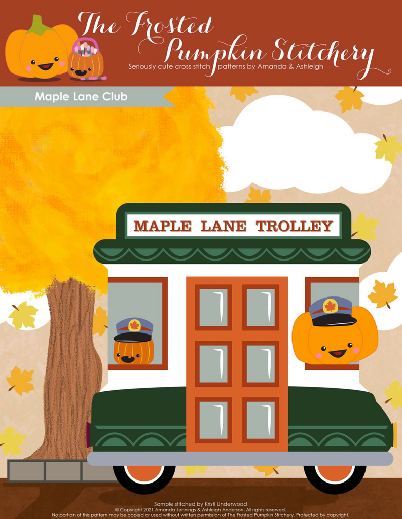 Maple Lane Cross Stitch Pattern - Intro Cover.